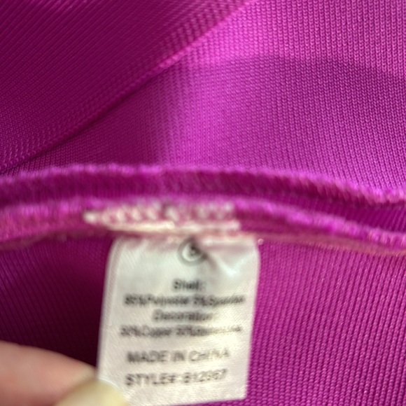 NEW! NovaLuxe violet strapless bodycon dress - Picture 8 of 9